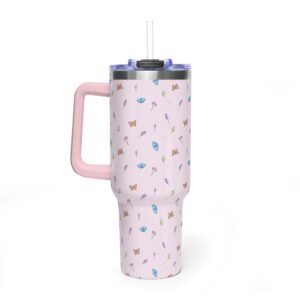 40oz Pink Thermal Tumbler — "Spring is in the Air" Collection