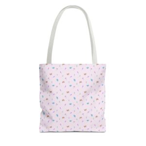 Tote Bag All-Over Print — Playful Floral "Spring is in the Air" Print
