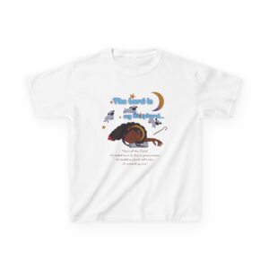 Kids Tee - Psalm 23 "The Lord is my Shepherd" l Christian Bible Verse Graphic Cotton T-Shirt